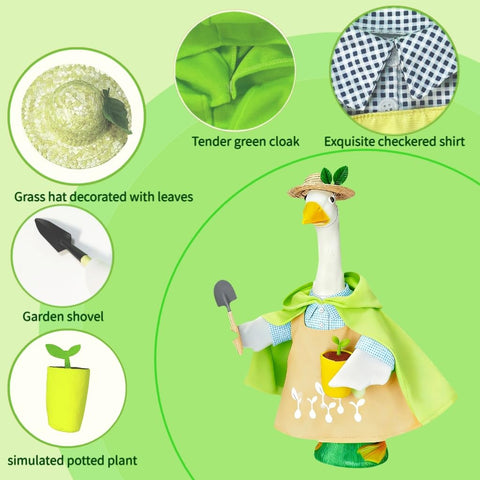 Terreva Gardener Porch Goose Sprout Apron evokes hopeful growth for yard decor.