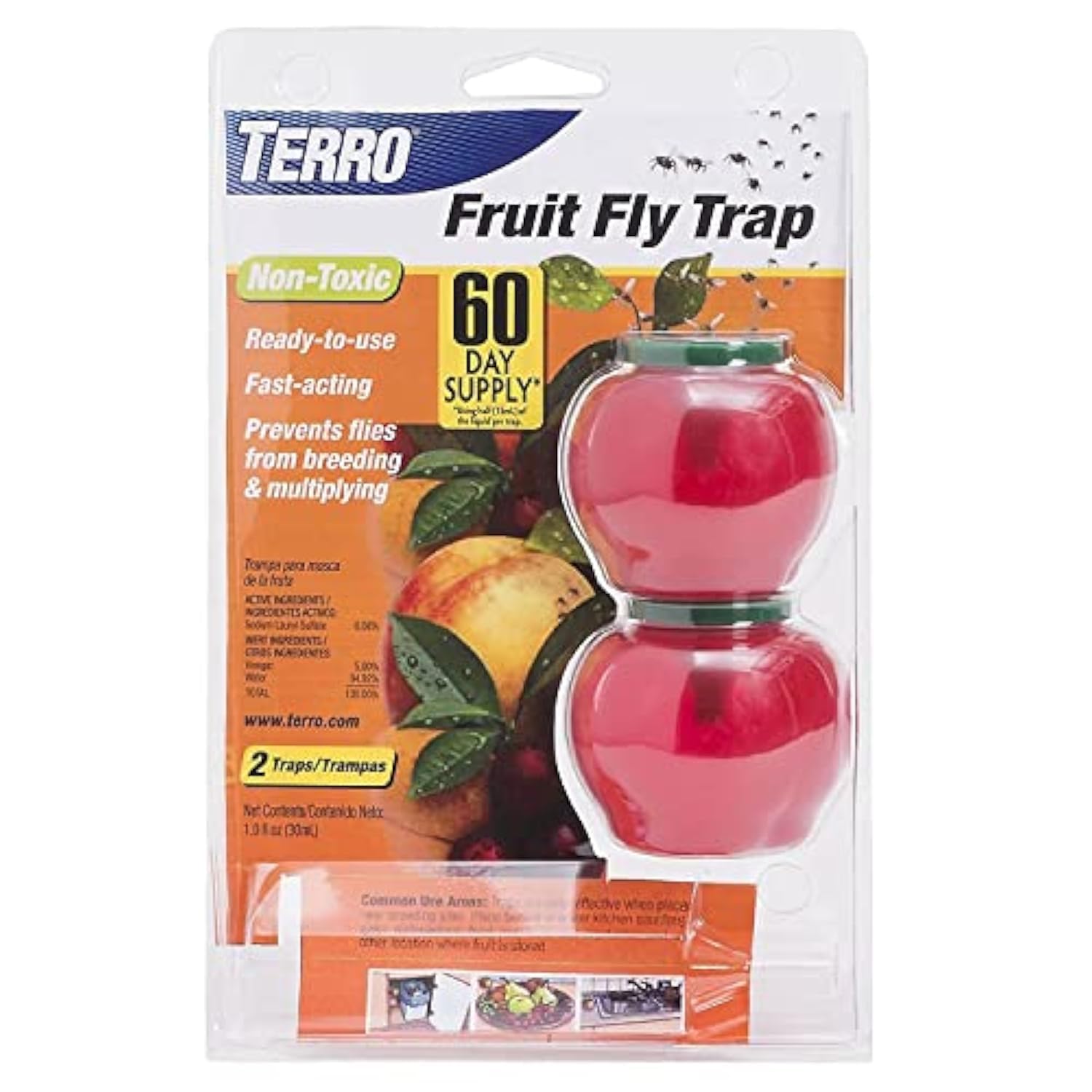 Terro 2 Pack Fly Trap setup shows easy placement for effective indoor fly control