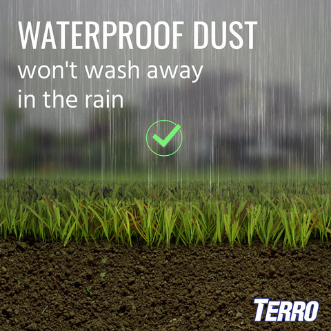 Terro Ant Dust in a hallway corner demonstrating indoor use