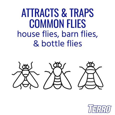 TERRO Fly Magnet Trap refill water setup for patios