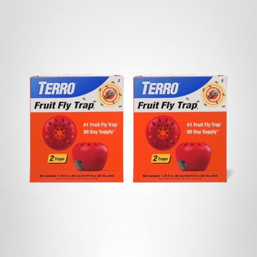 Terro trap effective for reducing fruit fly presence on counters