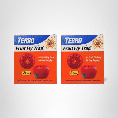 Terro trap effective for reducing fruit fly presence on counters