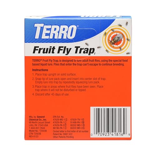 Terro fruit fly trap shows favorable test results against competitors.