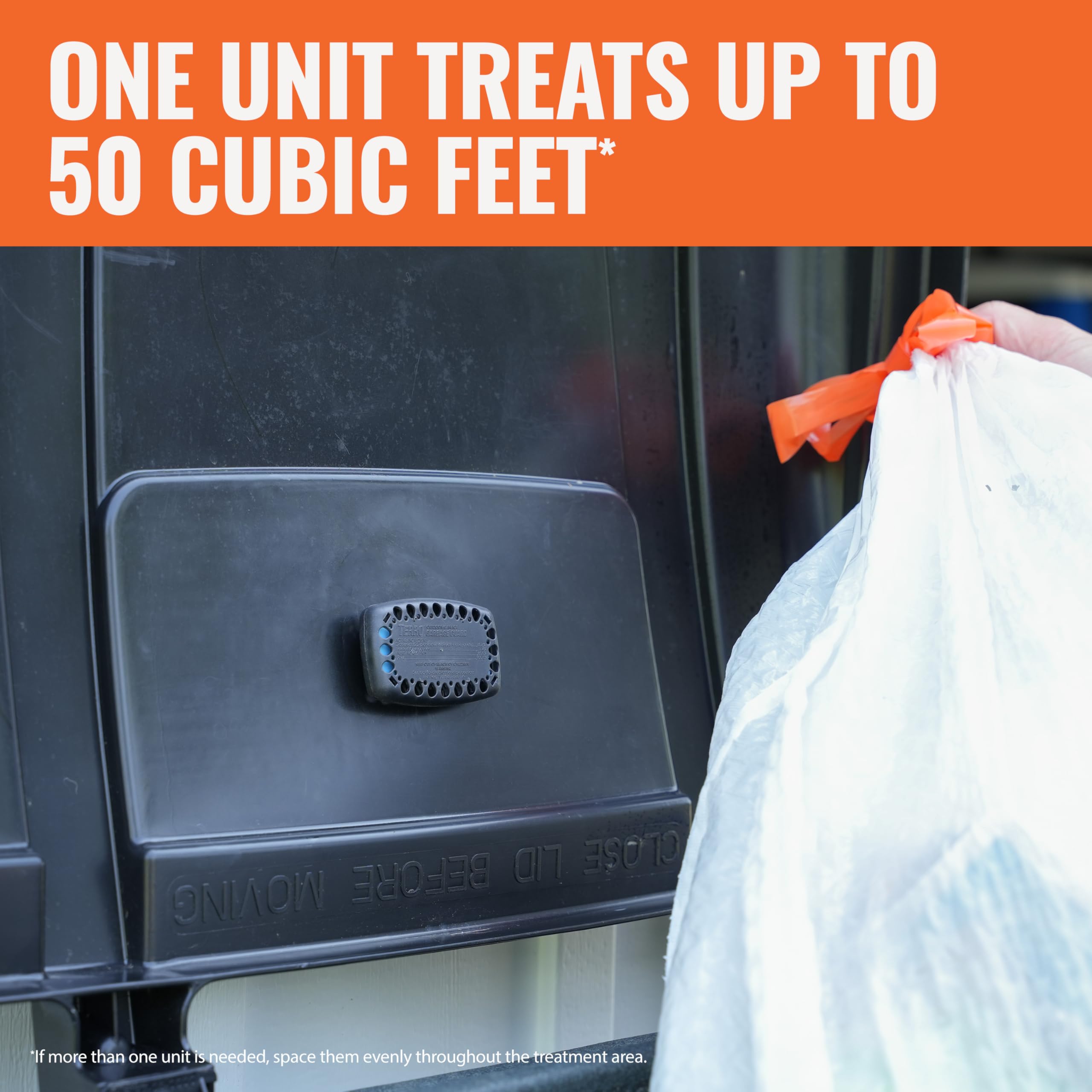 Illustration of insect-free bin by Terro Guard for cleaner outdoor waste.