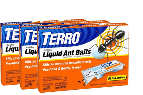 TERRO liquid ant bait station for indoor use targets common ants.