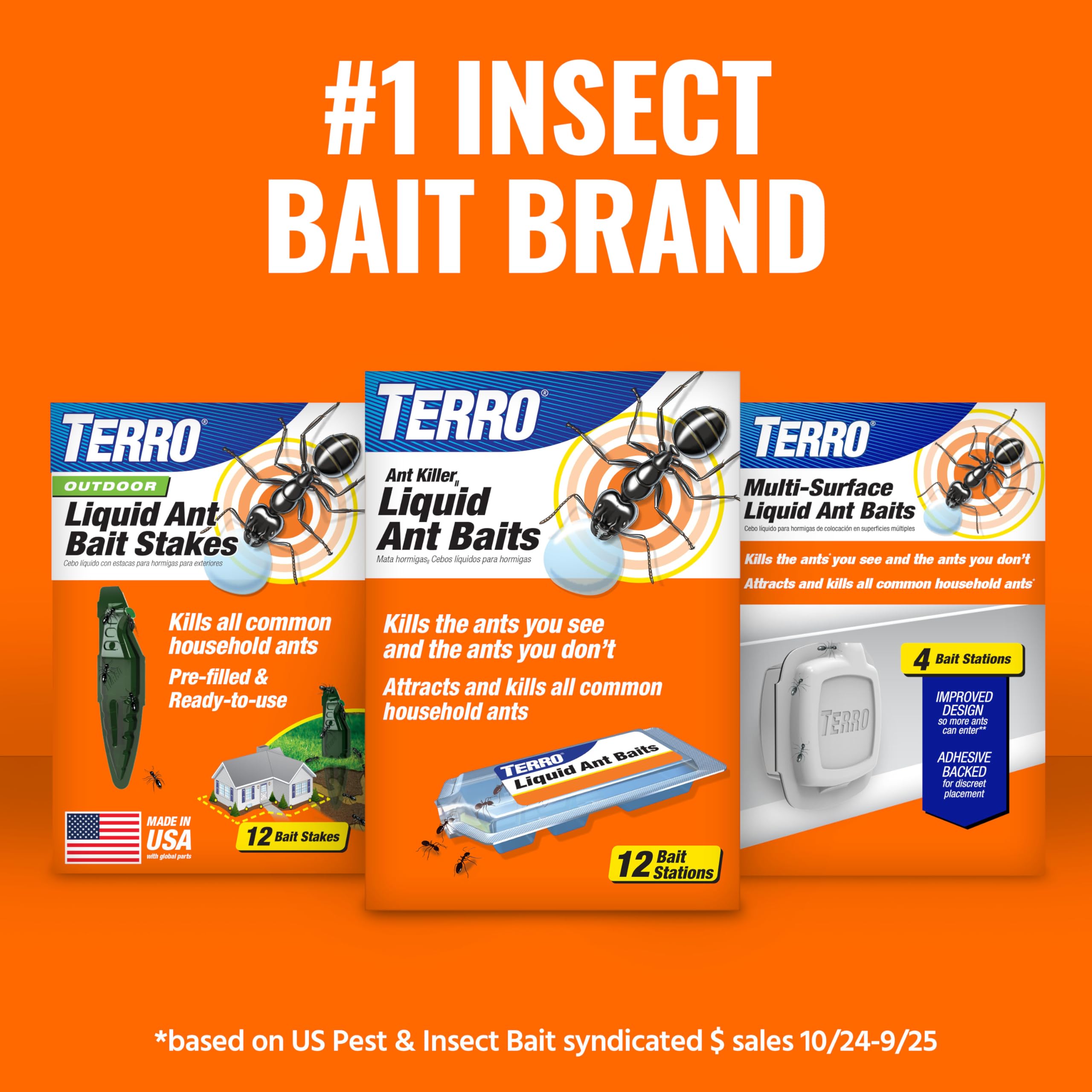 TERRO Liquid Ant Killer II bait stations shown for easy indoor ant control placement