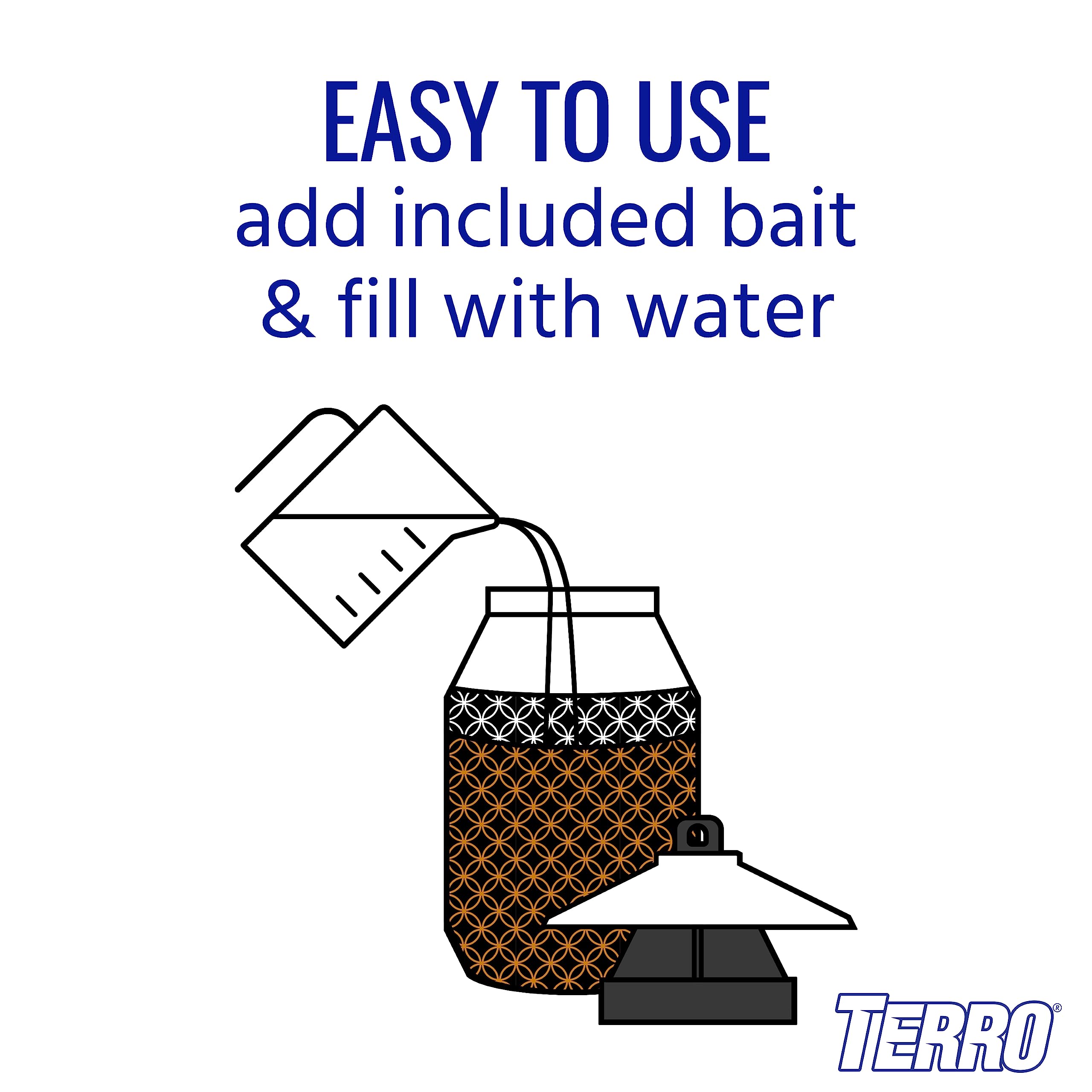 TERRO Outdoor Fly Trap ground placement for yard control