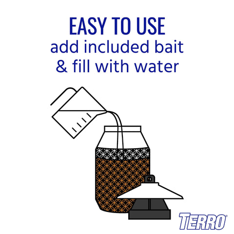 TERRO Outdoor Fly Trap ground placement for yard control