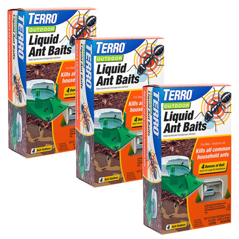 Terro outdoor liquid bait station 1oz attracts ants for outdoor control