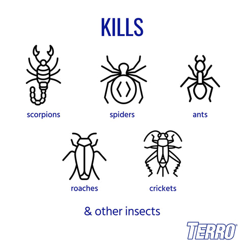 TERRO Scorpion Killer Spray two-way nozzle for spot and crack treatment