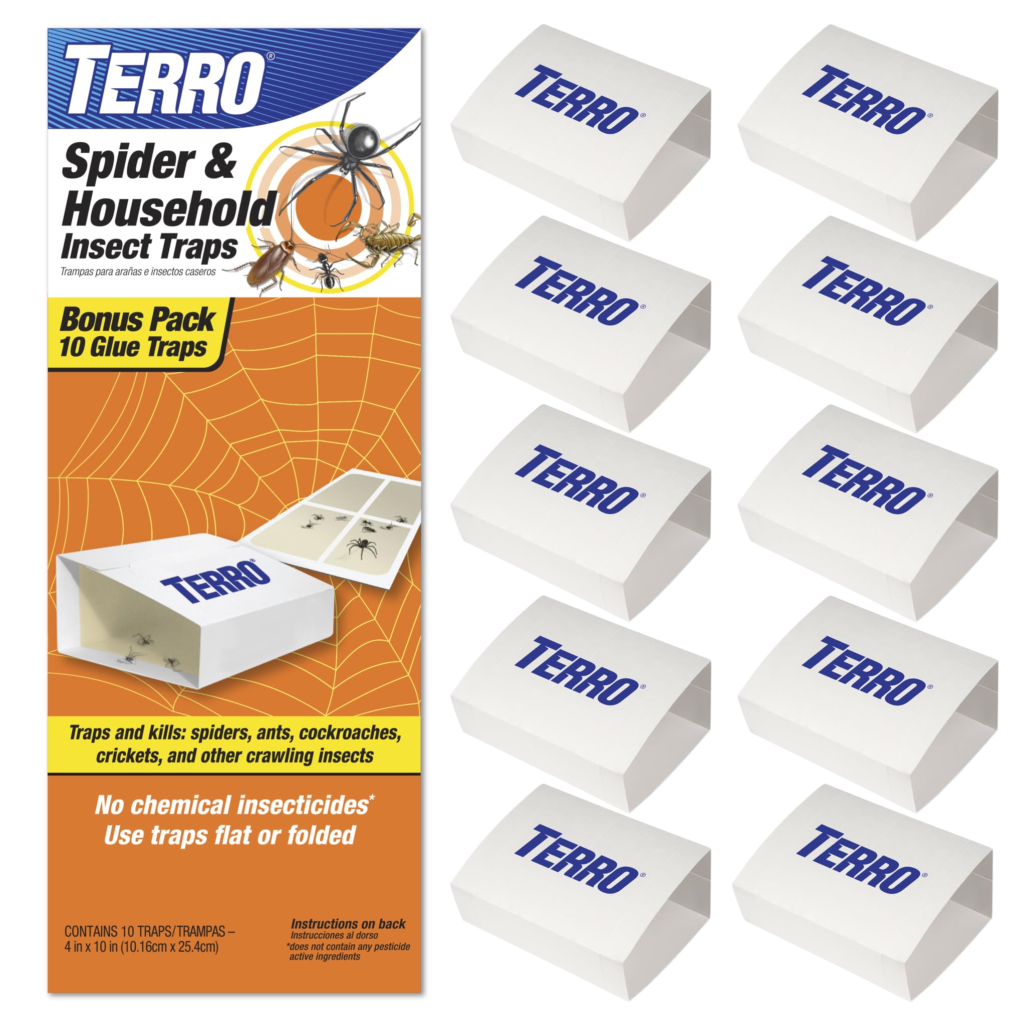 TERRO Spider Trap T3206 front view for discreet pest catching.