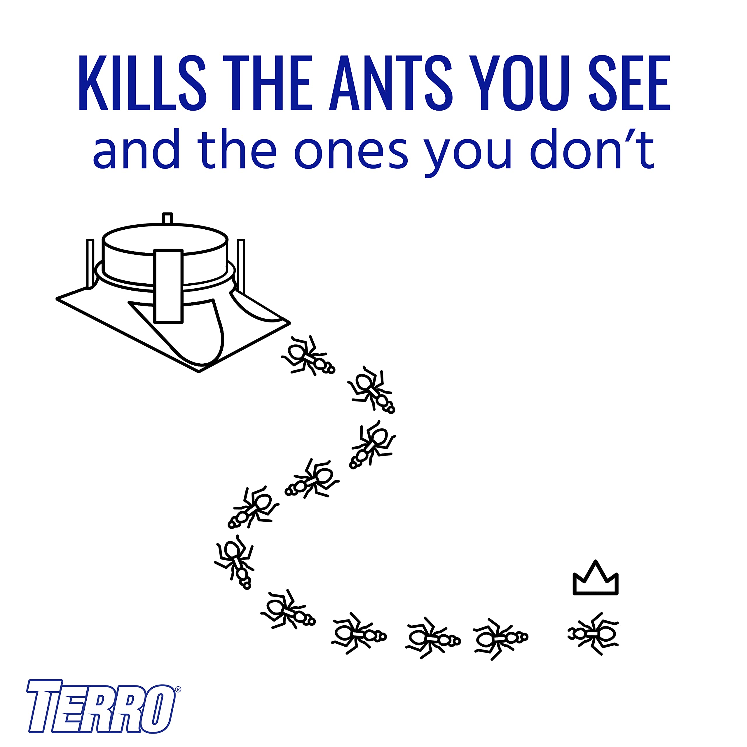 Terro stake-secure bait station ready for yard use