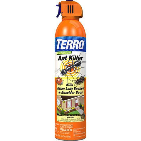 Terro T1700SR Outdoor Ant Killer Spray 19oz bottle ready for perimeter protection