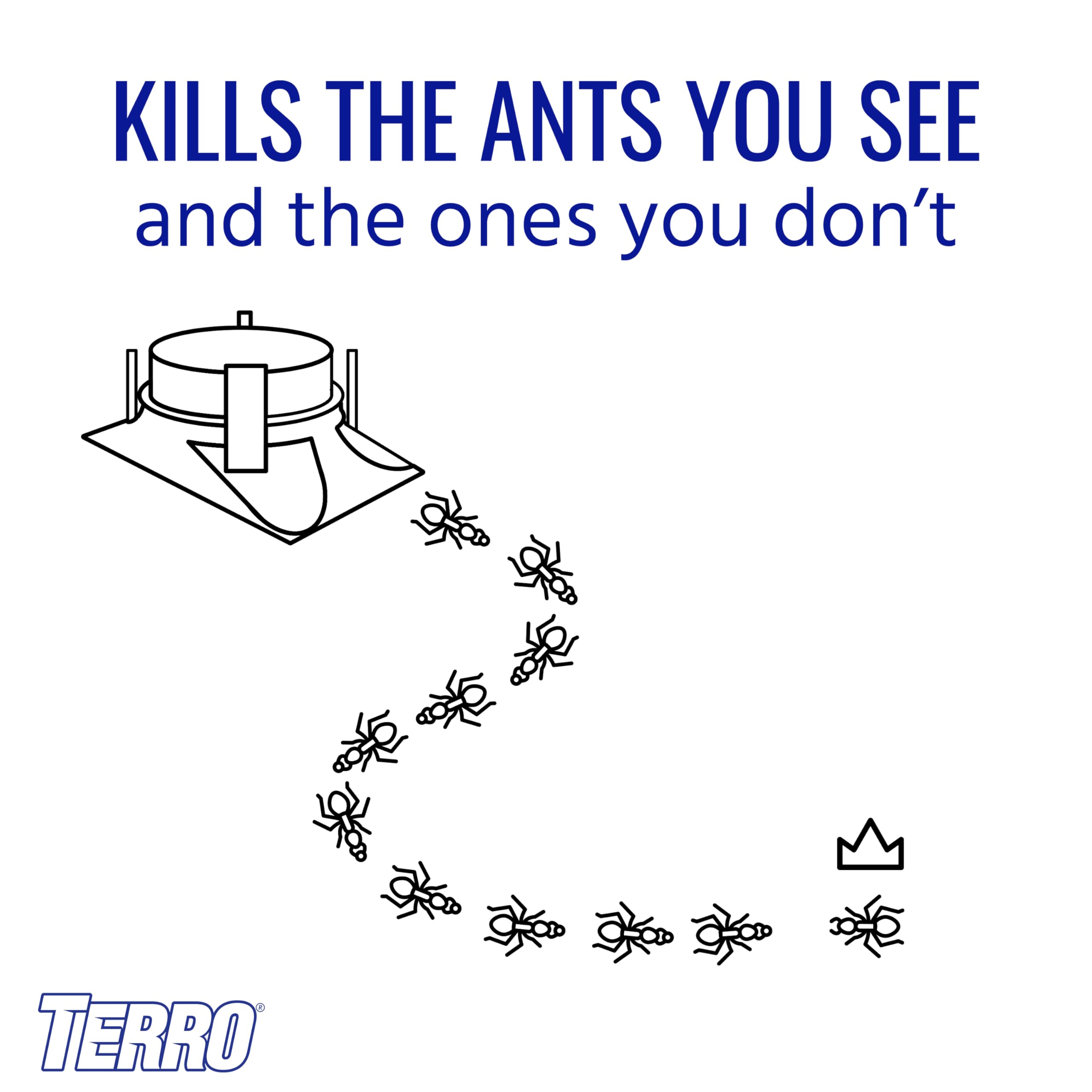 Terro T1804SR stake-secured bait station for outdoor placement.