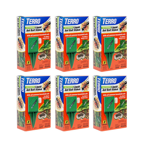 Terro T1812 outdoor bait stake packaging, ready for outdoor ant control