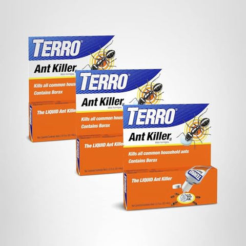 Terro T200-3SR ants showing activity decline after bait use.