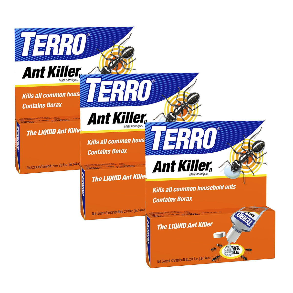 Terro T200-3SR liquid ant killer bottle for indoor use, fast-acting control.