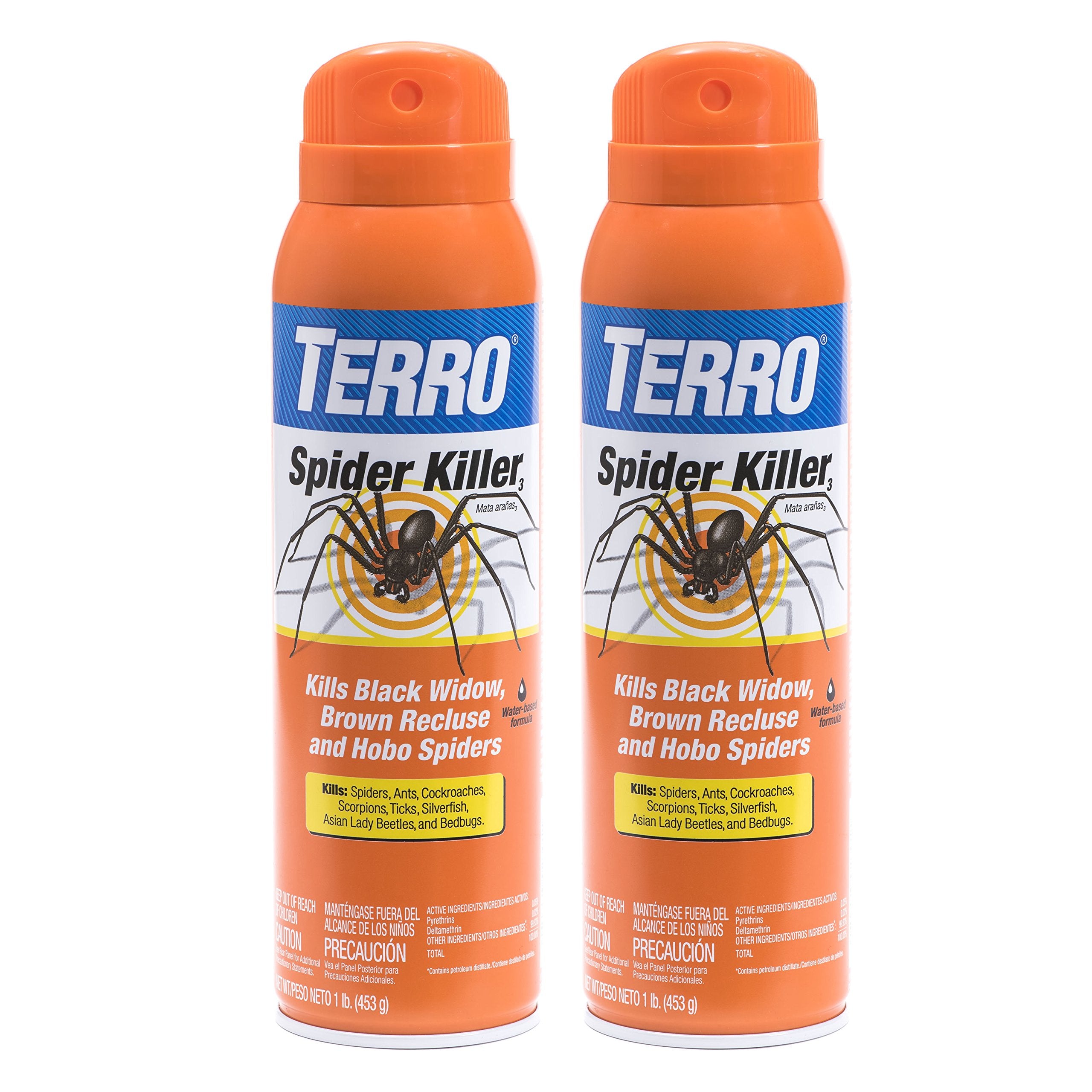 Terro T2302 Spider Killer aerosol spray for rapid on-contact pest control indoors or outdoors.