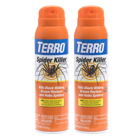 Terro T2302 Spider Killer aerosol spray for rapid on-contact pest control indoors or outdoors.