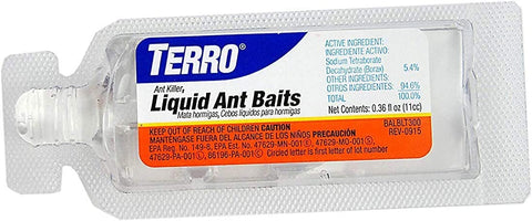 Terro T300 near baseboard demonstrates targeted ant activity control