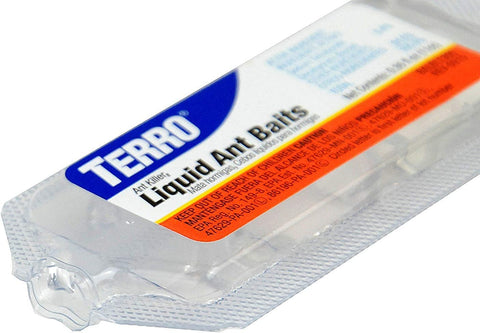 Terro T300 bait-dispensing tab illustrates easy snap-off setup