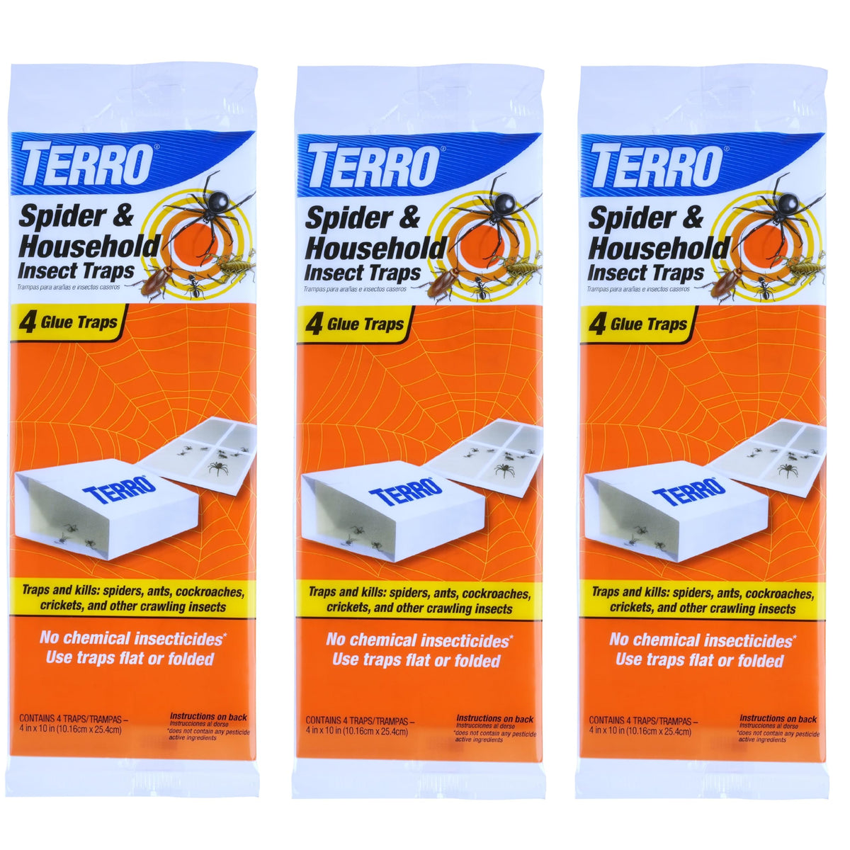 Terro T3206SR indoor traps packaging demonstrating easy multi-room setup.
