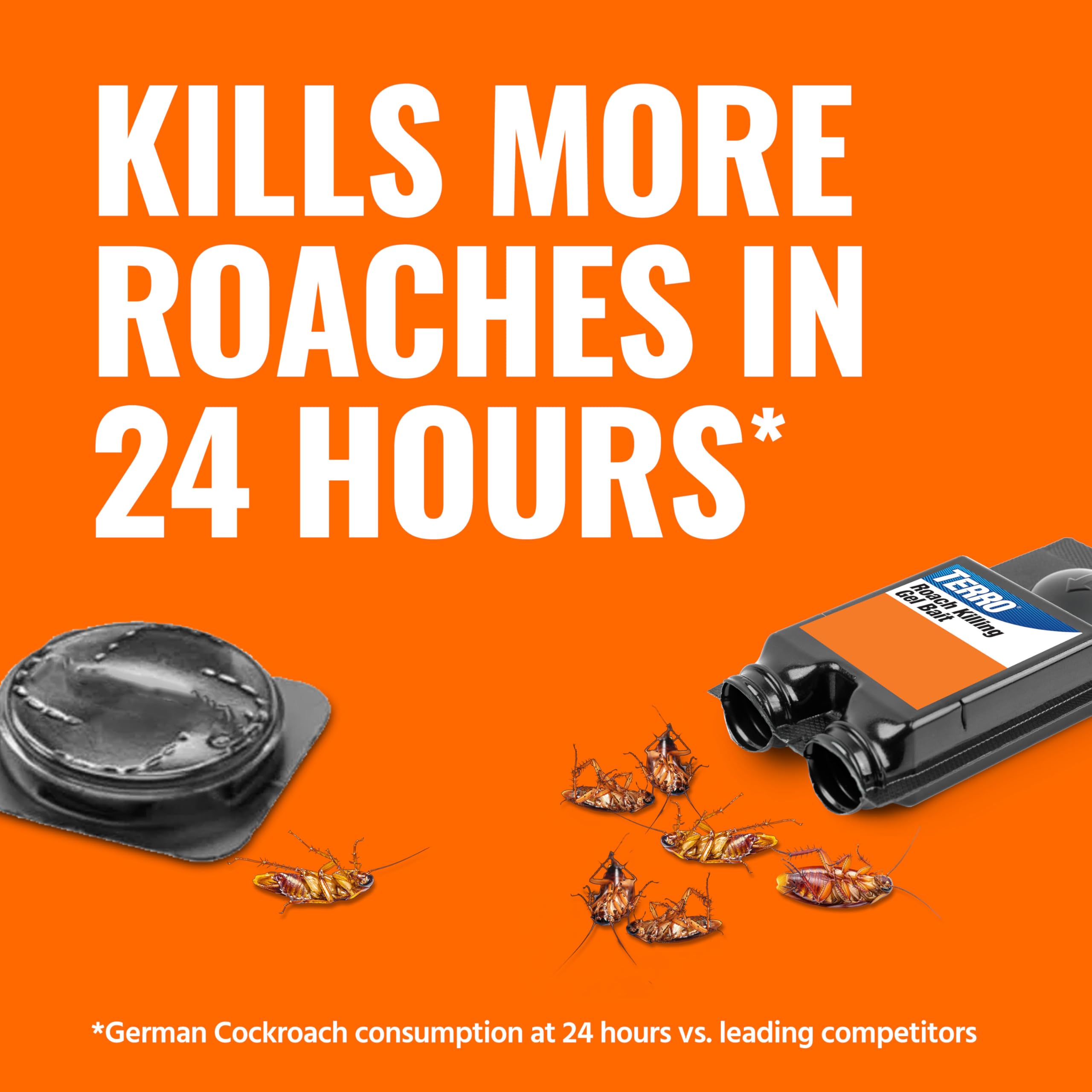 TERRO T506SR 2x killing action helps roaches spread the lure.