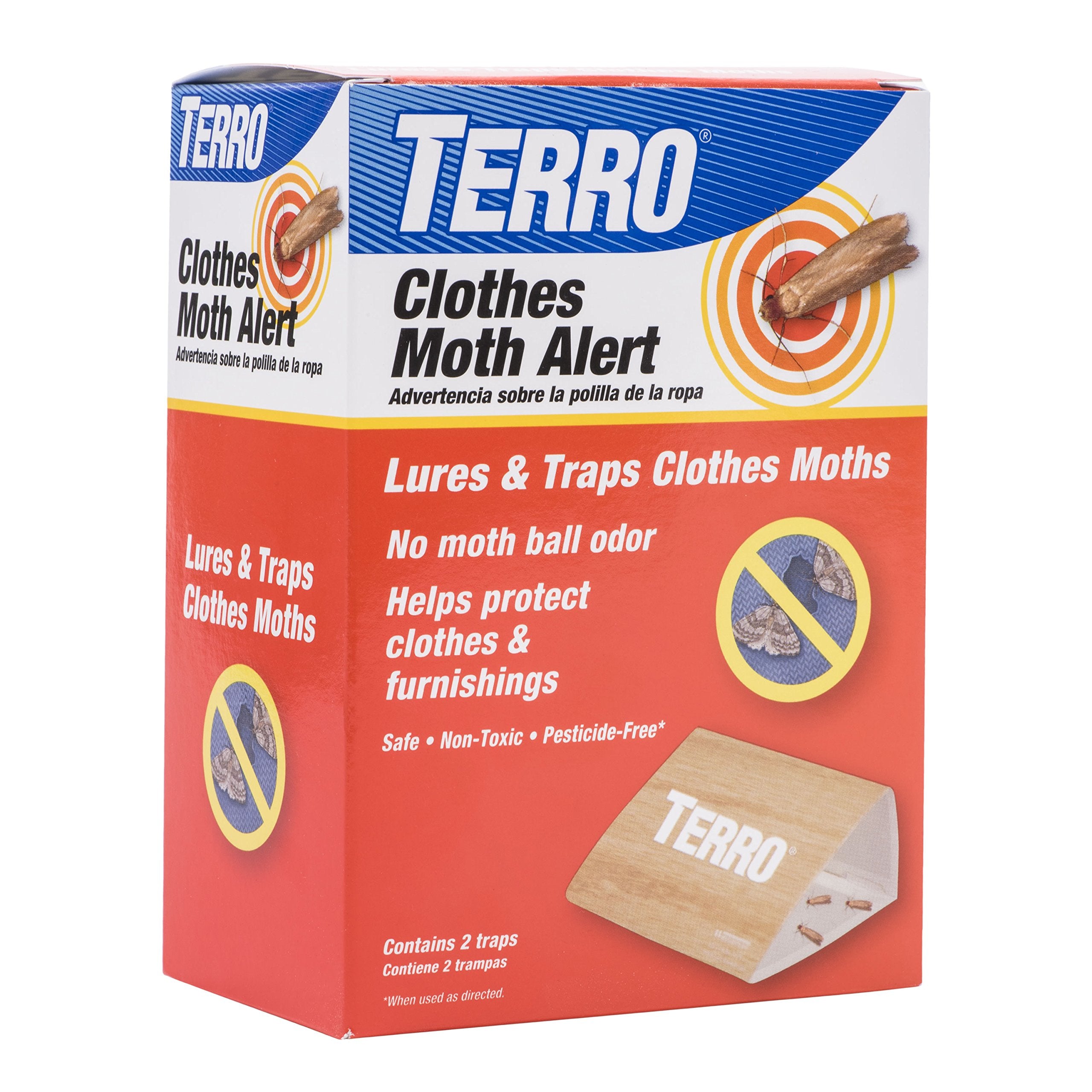 TERRO T720 pheromone lure closeup highlights attractant for clothes moths.