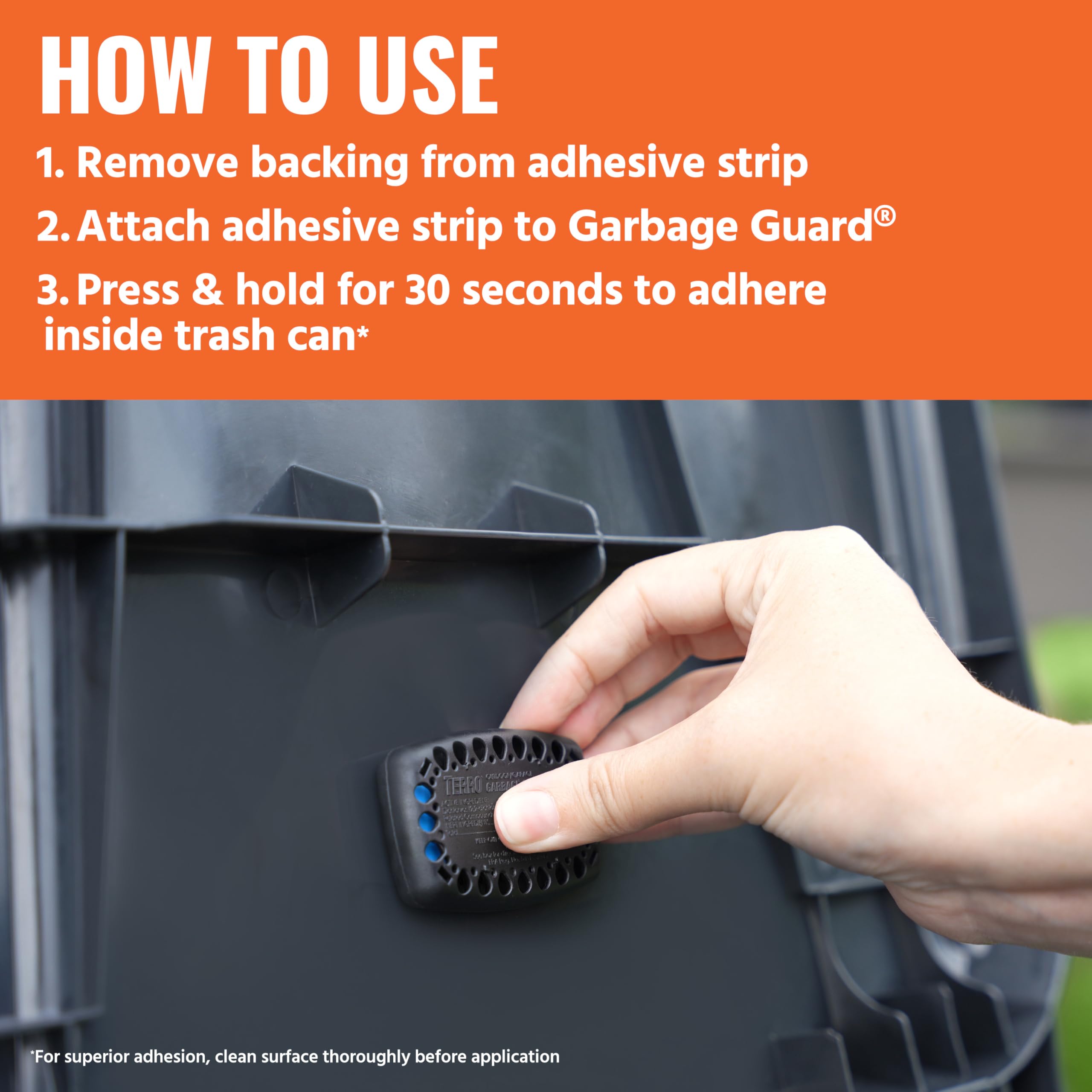 Terro Garbage Guard helps deter flies, roaches, and other pests