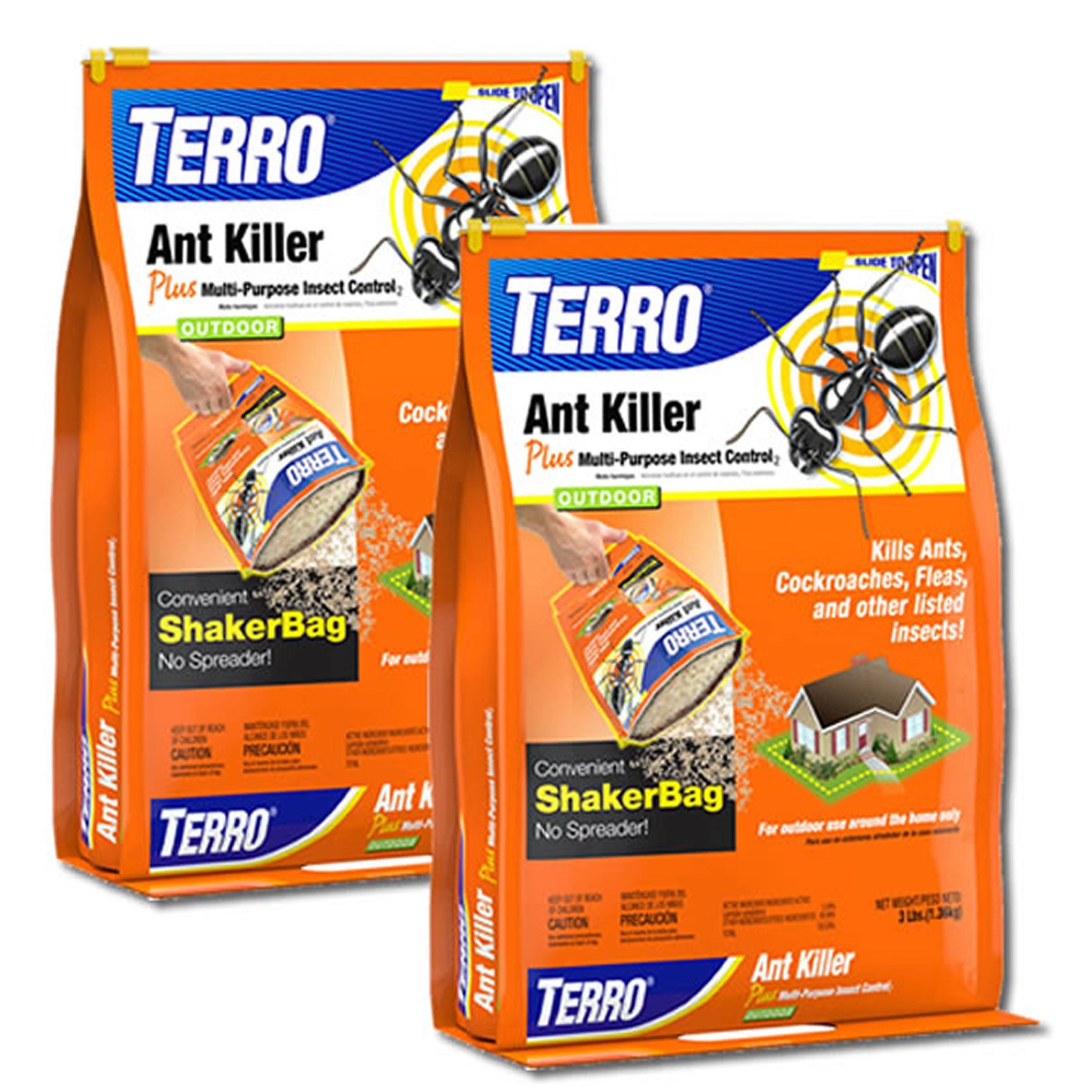 Terro T901-2 Ant Killer Plus bags front view for easy application.