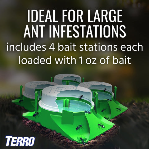 Terro twist-to-open bait station demonstrates quick setup
