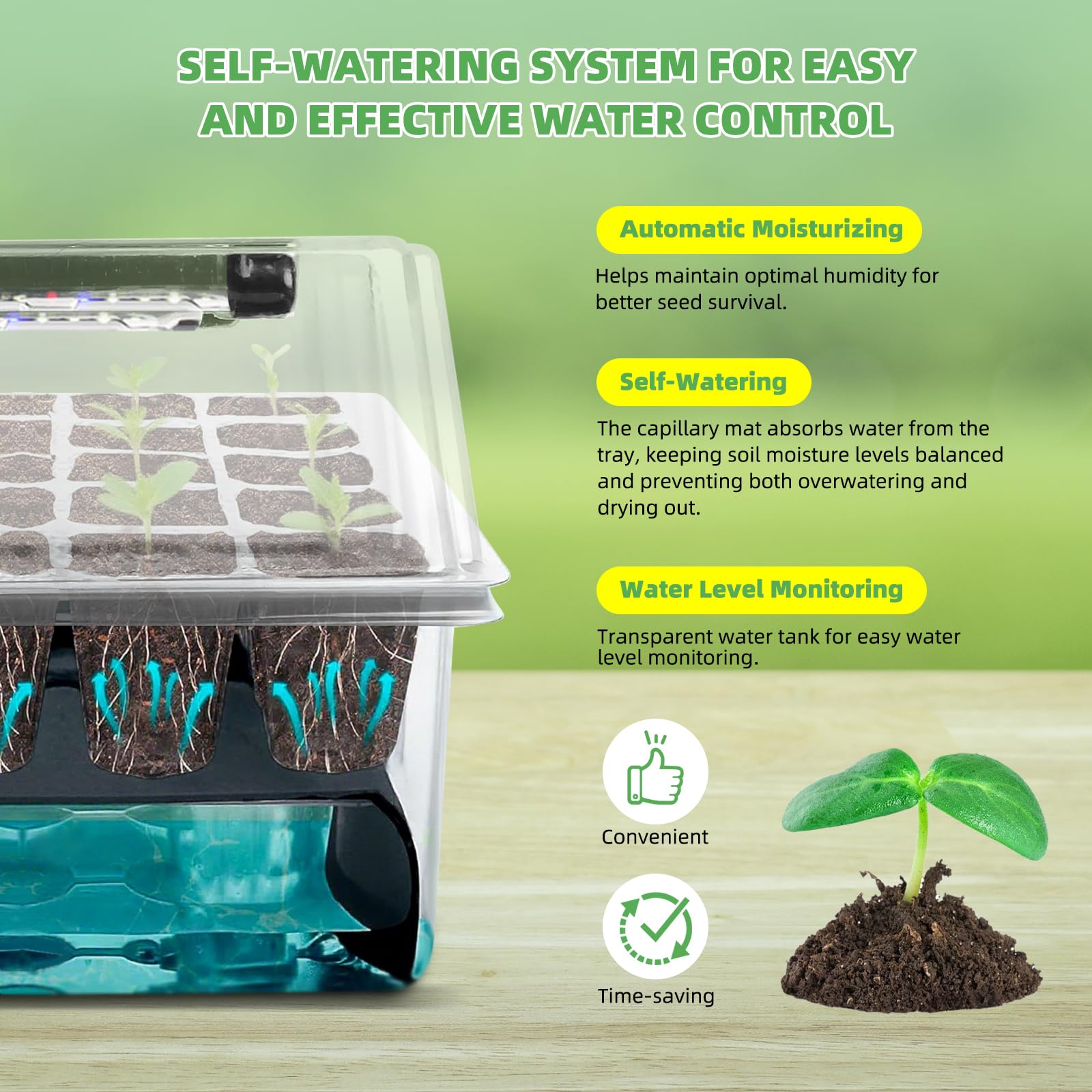 Terronix humidity dome with vents for precise airflow and humidity control