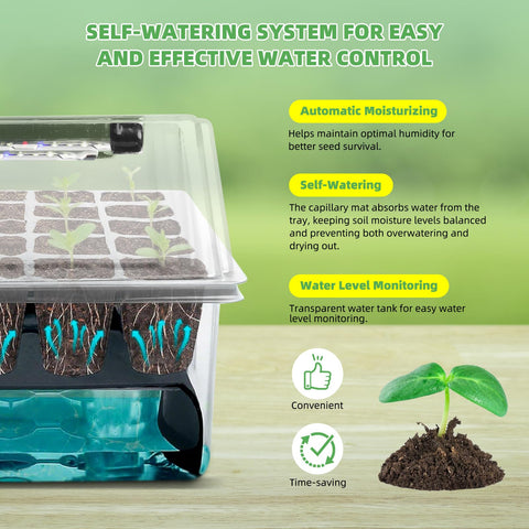 Terronix humidity dome with vents for precise airflow and humidity control