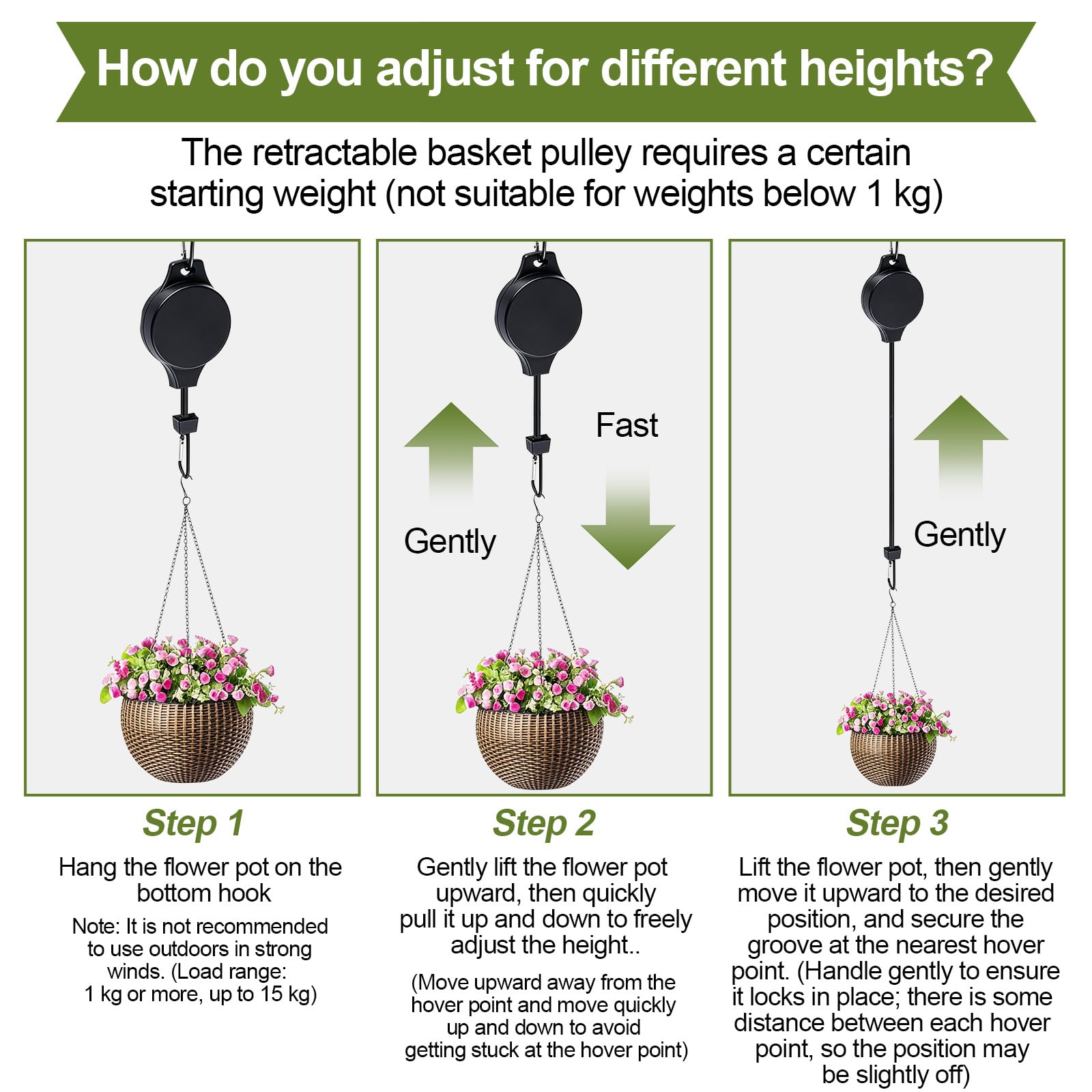 TERVEEX adjustable height display creates dynamic indoor or outdoor arrangements.