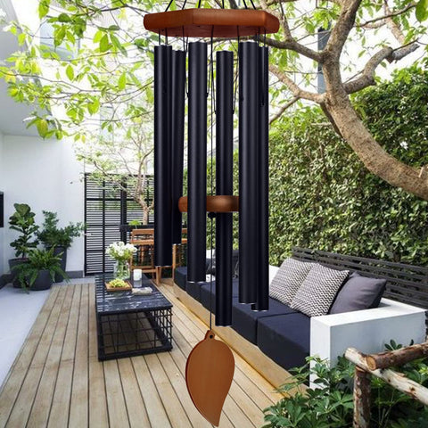 TESECU 38 sympathy wind chimes with a deep outdoor tone for gardens.