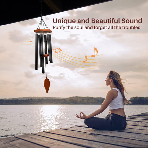 TESECU beech wood wind chimes combine warmth and durability in outdoor spaces.