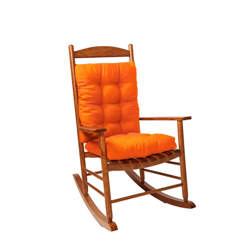 TESICA orange tufted patio seat cushion adds plush comfort to outdoor seating