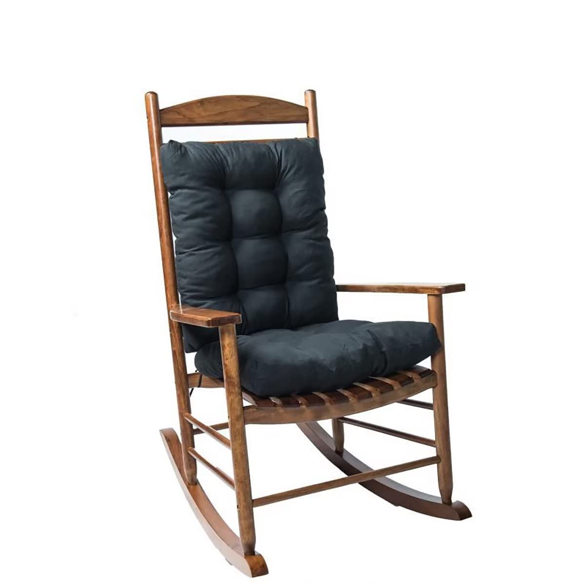 TESICA rocking chair cushion in black for comfortable outdoor seating