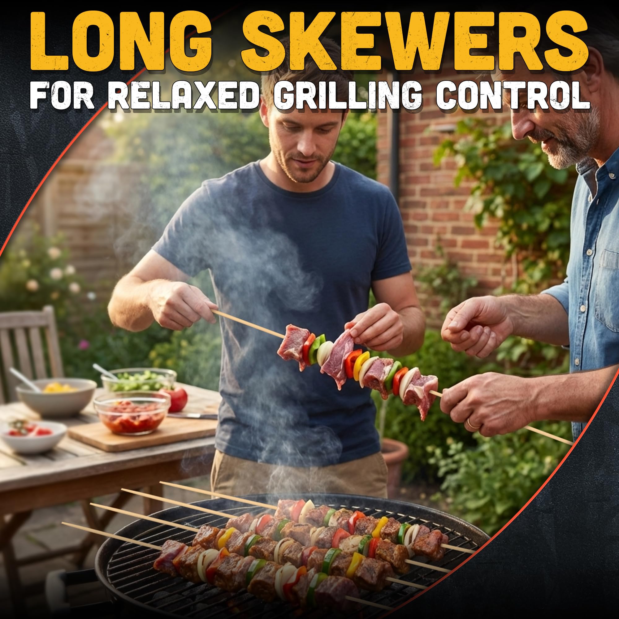 Tesorrio kabobs and fruit skewers for versatile campfire cooking.