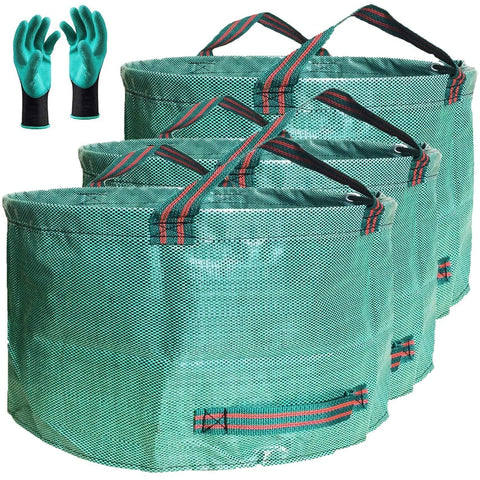 Tespher 63-gallon yard bags for heavy outdoor debris collection.