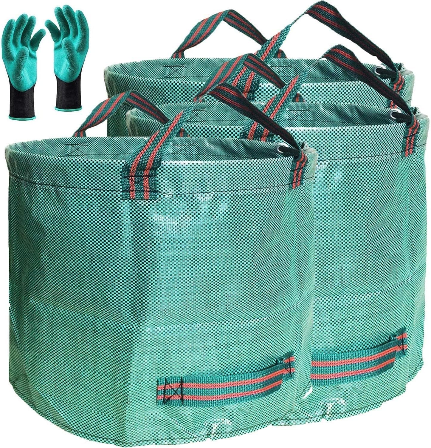 Tespher 80-gallon garden bags with D26 x H33 design for easy yard waste collection.