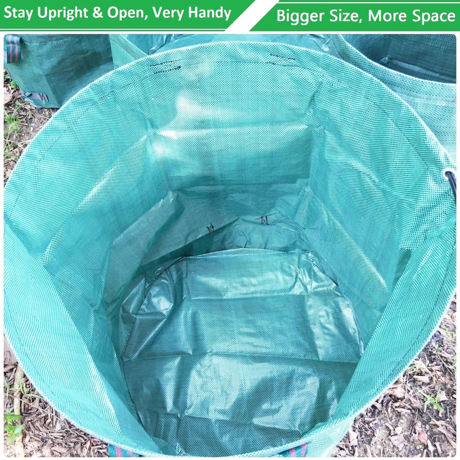 Tespher bags fold flat for compact storage when not in use.