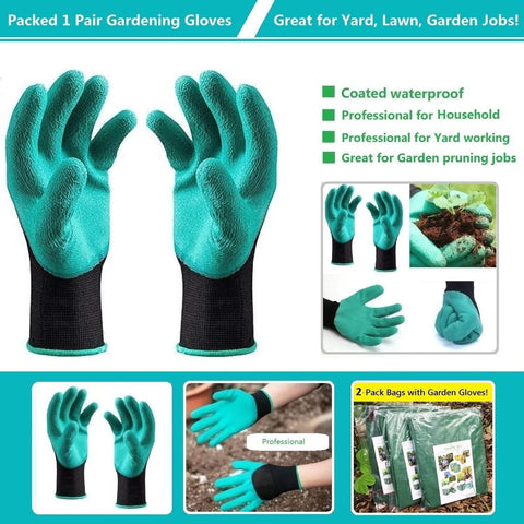 Tespher packaging includes gloves for immediate gardening tasks.
