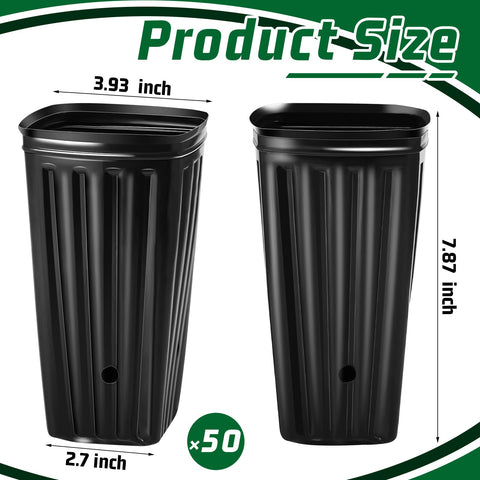 Tessco for you square nursery pot with drainage holes promotes healthy root growth.
