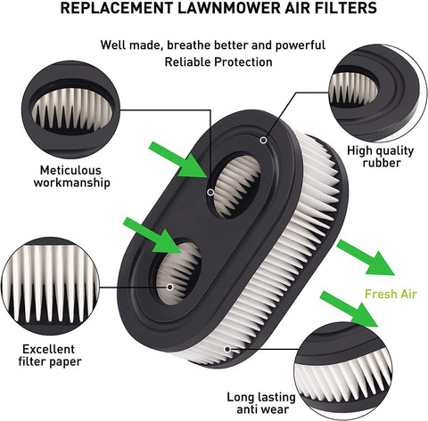 TESSTSY Briggs Stratton compatibility graphic, fits multiple mower models