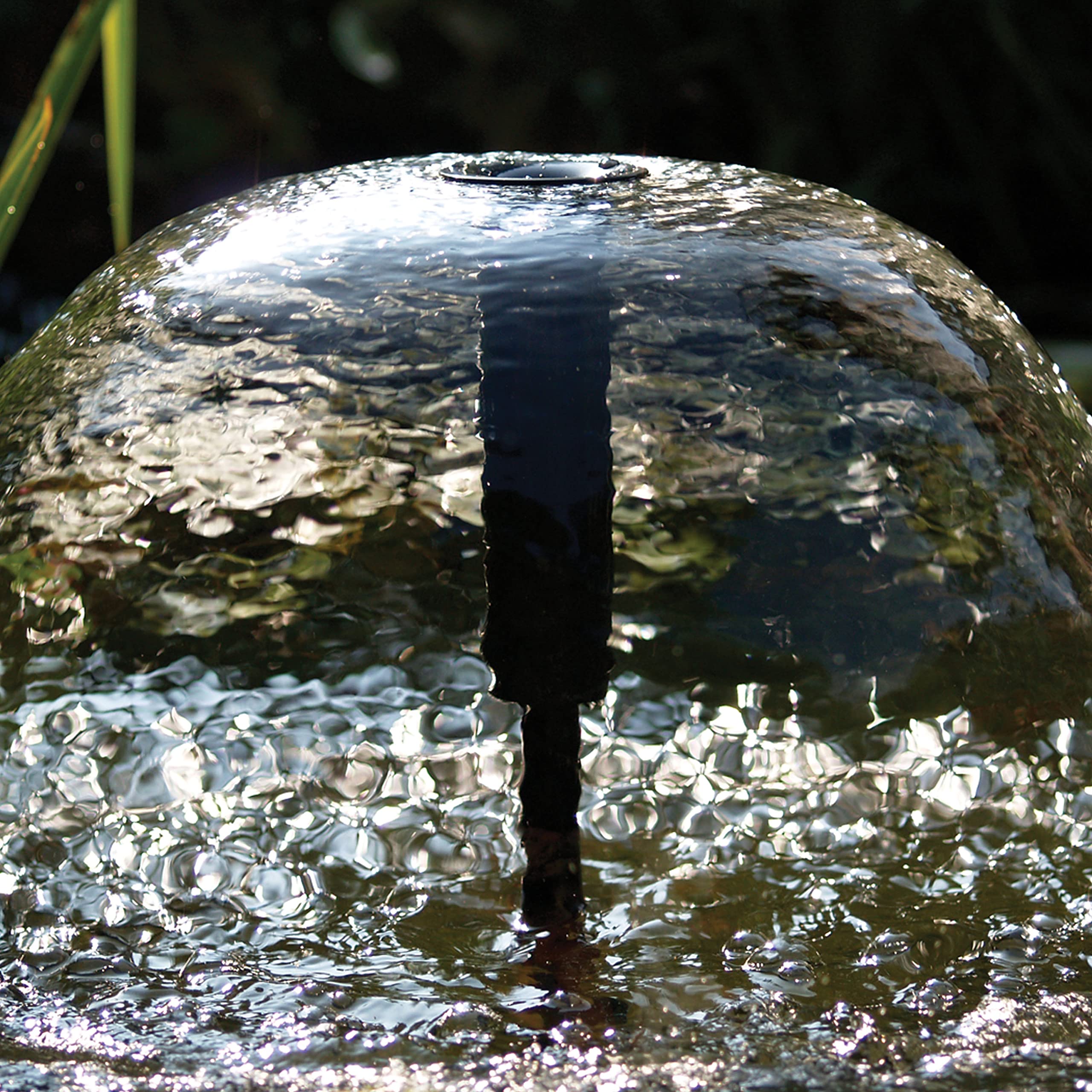 TetraPond fountain set adjustable height adapts to various pond depths.