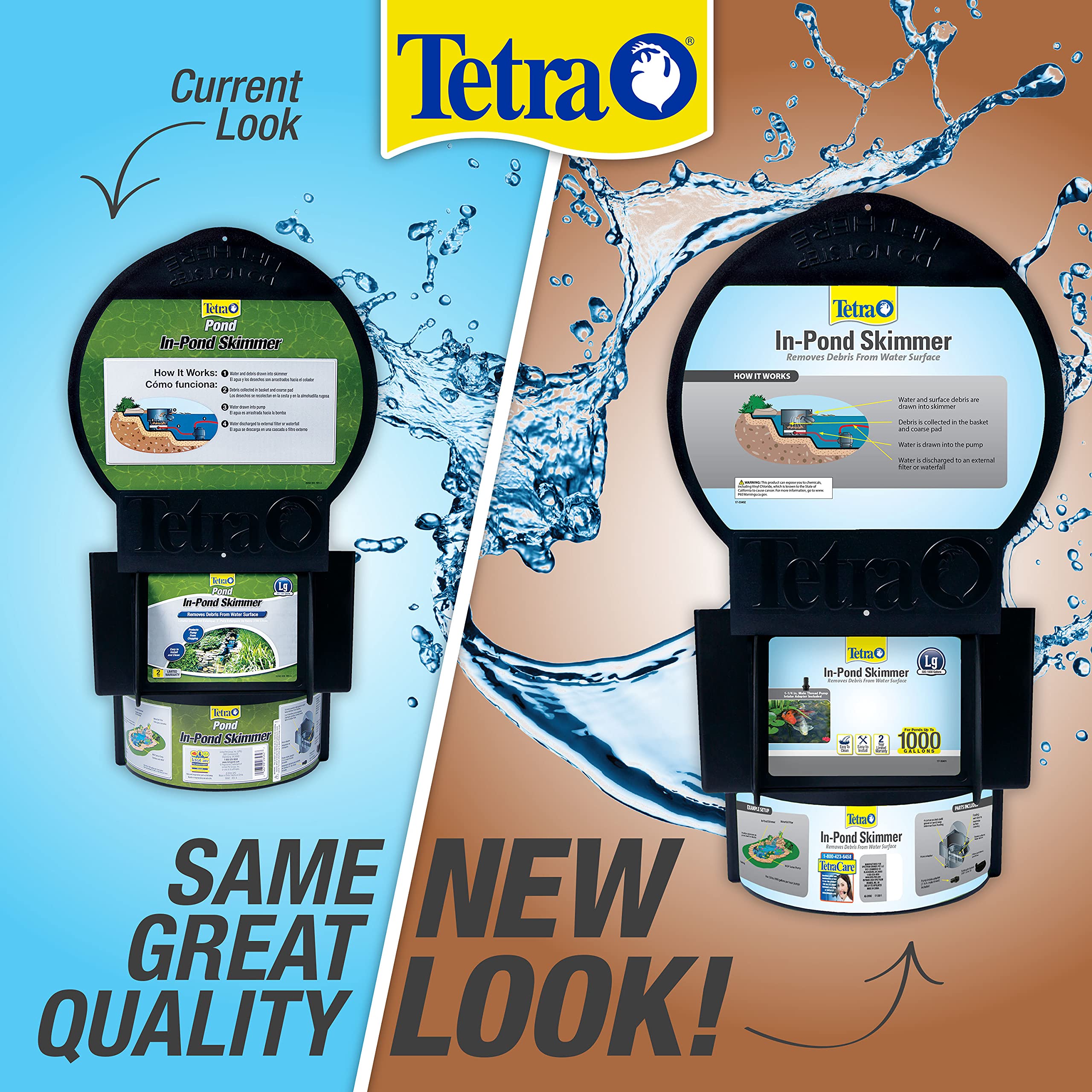 Easy installation and quick debris basket maintenance for busy ponds