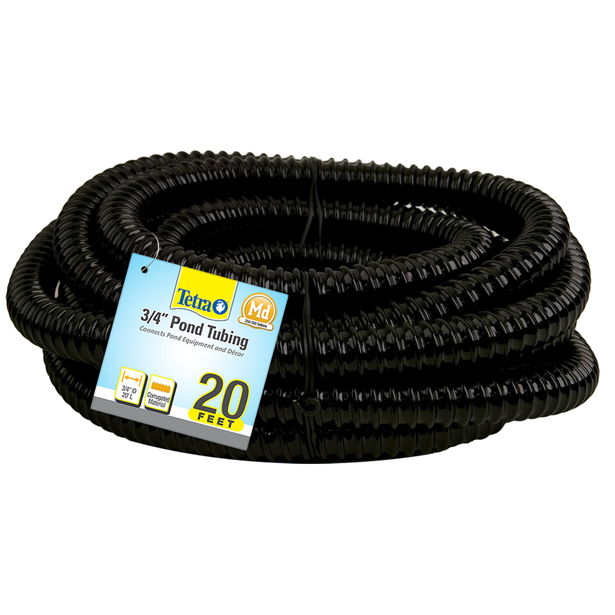 TetraPond tubing corrugated 3/4-inch diameter for reliable pond flow.