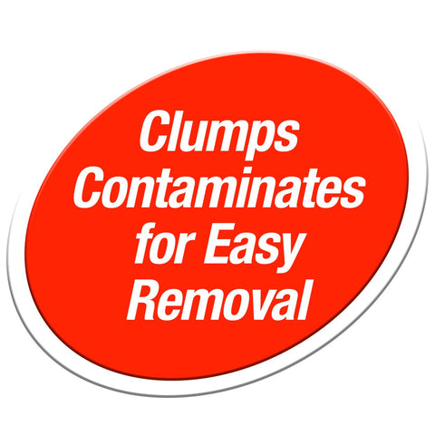 Tetra Pond Water Clarifier clumps contaminants for easy removal.