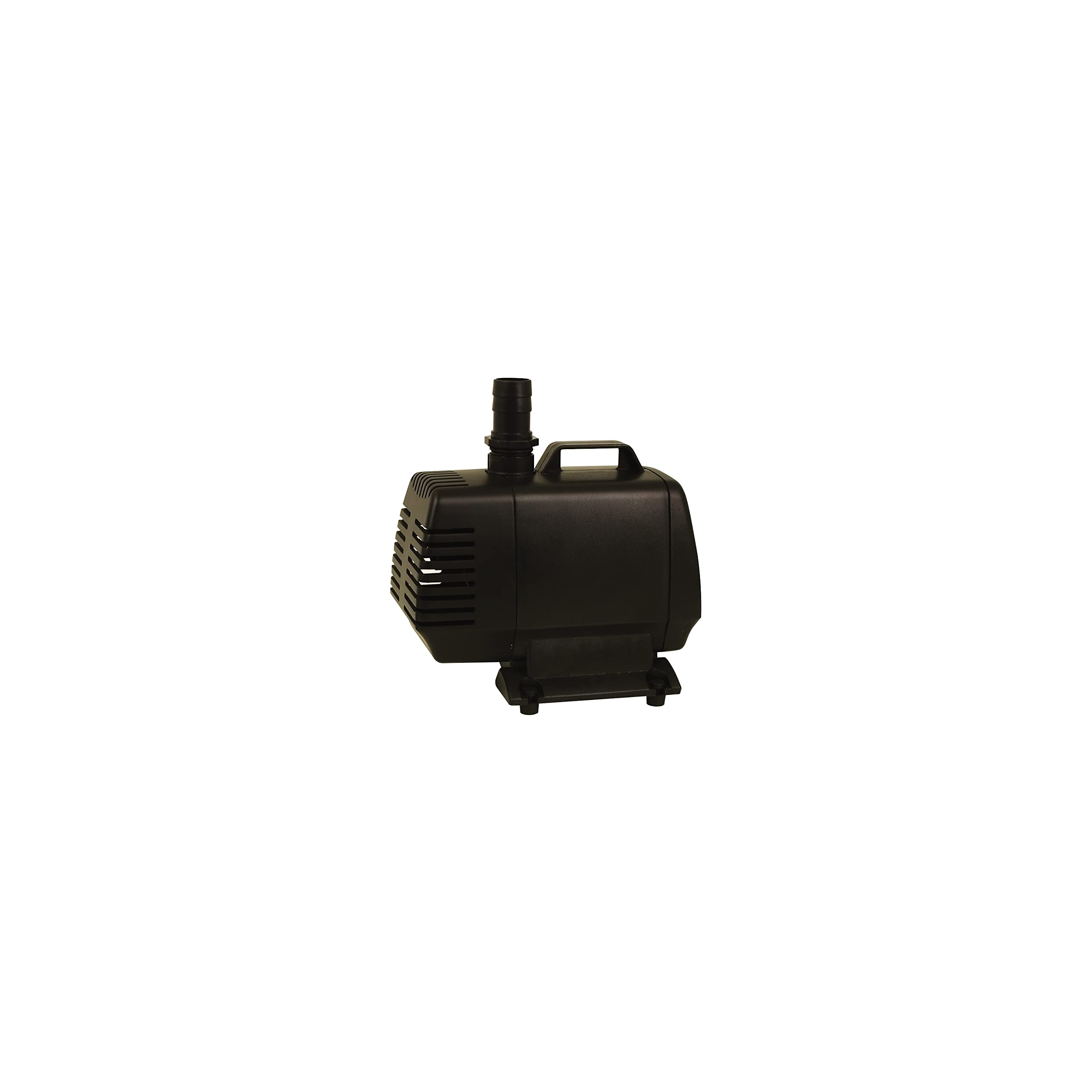TetraPond pump installed with filters and fountain heads for clear water